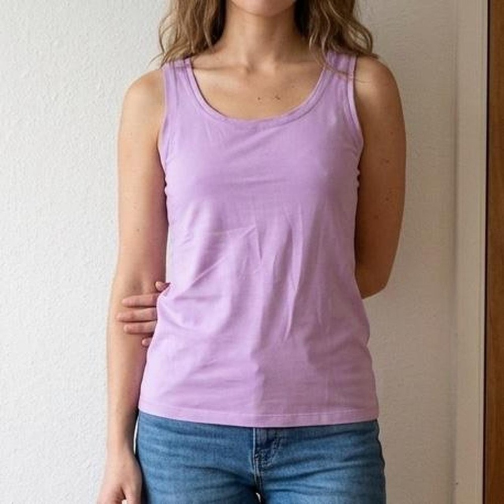 Karen Kane Lilac Fitted Nylon Spandex Tank Top – M